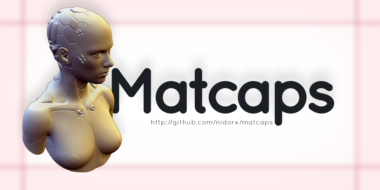 Huge library of matcap PNG textures organized by color