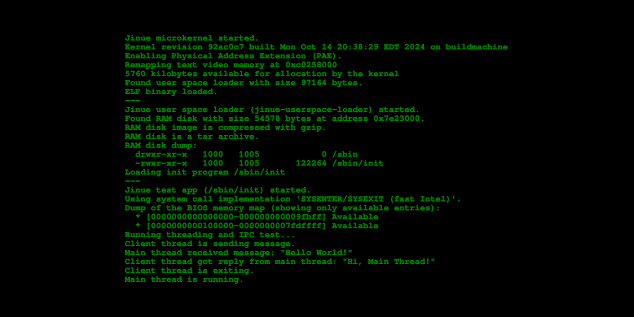 GitHub - phaubertin/jinue: An operating system microkernel with a ...