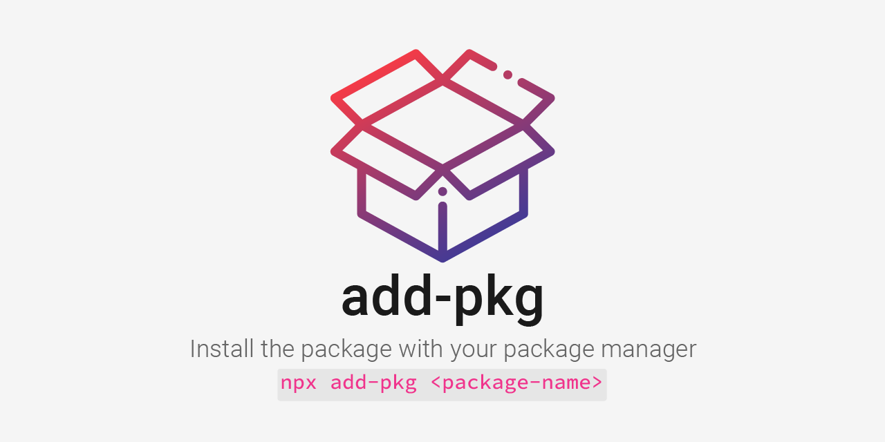 GitHub - dotplants/add-pkg: 📦 Install the package with your package ...