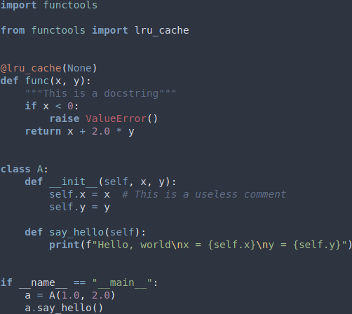 GitHub - sbrisard/nord_pygments: Nord highlighting style for Pygments