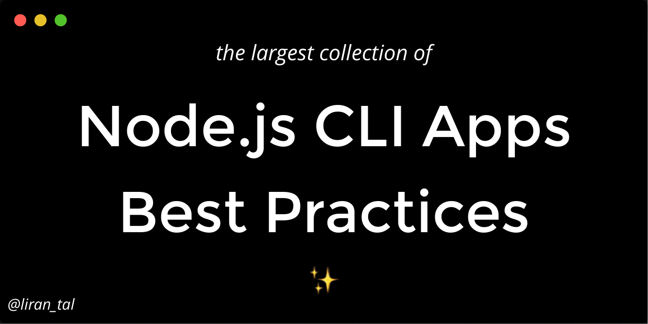 nodejs-cli-apps-best-practices