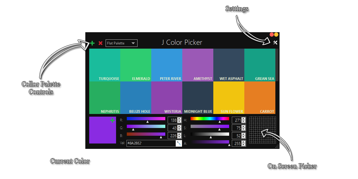 Just Color Picker 5.9 - best free colour tool for Windows and macOS