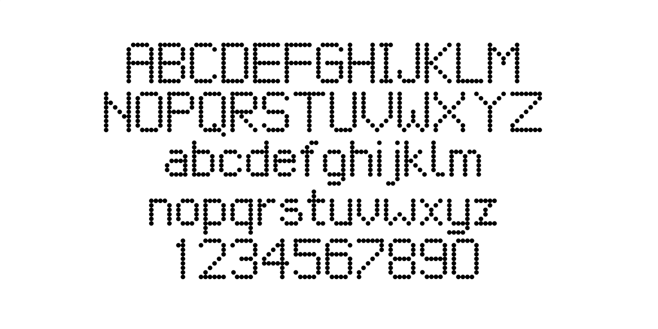 petykowski/London-Underground-Dot-Matrix-Typeface