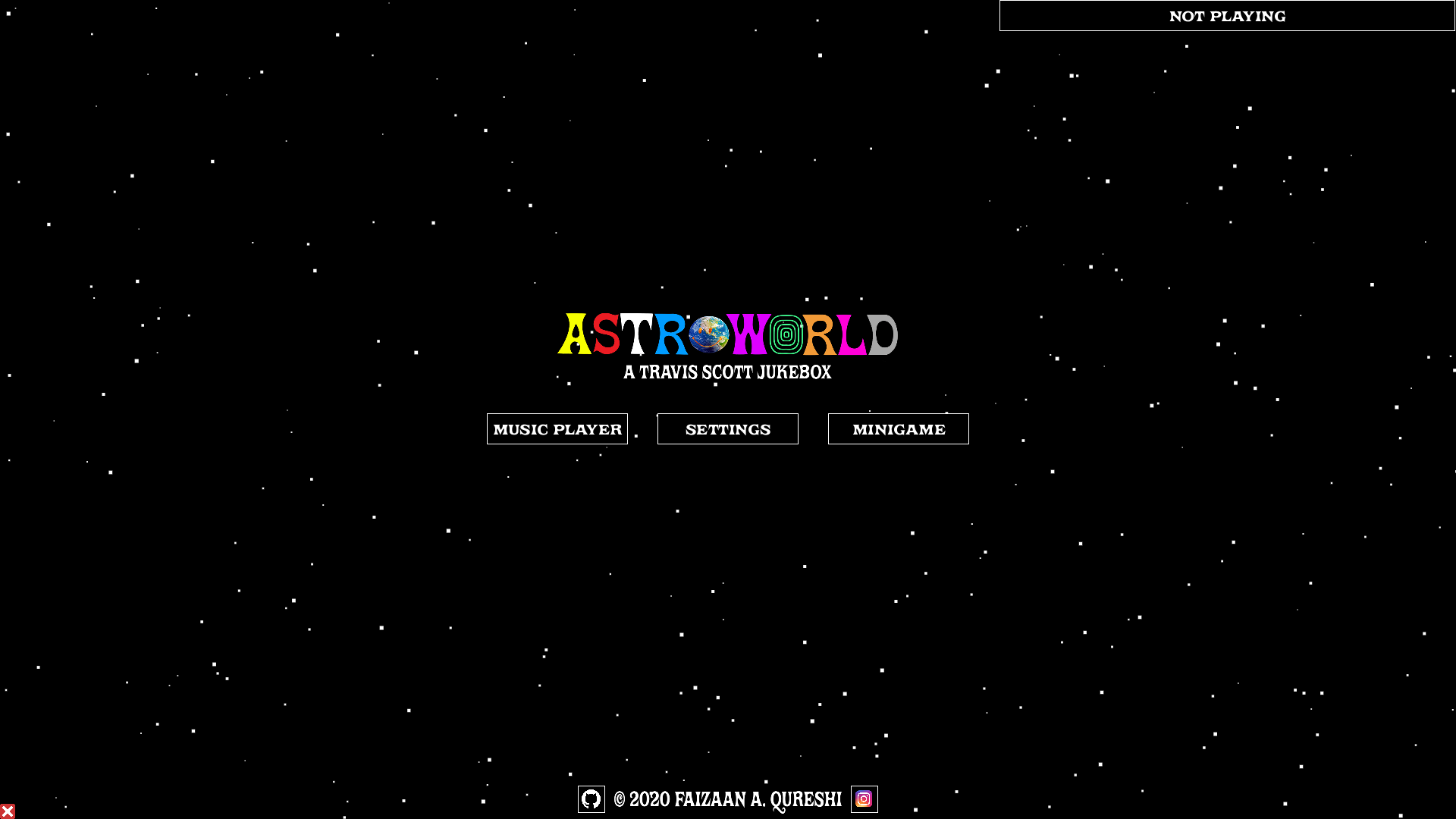 Github Qfaizaan Astroworld A Music Jukebox Application And Minigame Revolving Around Travis Scott S Astroworld Made For Windows