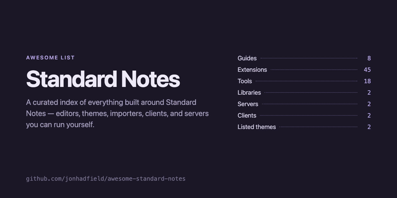 awesome-standard-notes