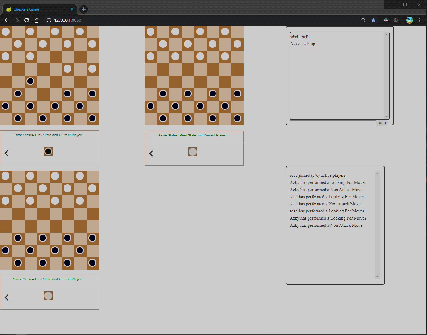 Concurrent-Checkers-Game