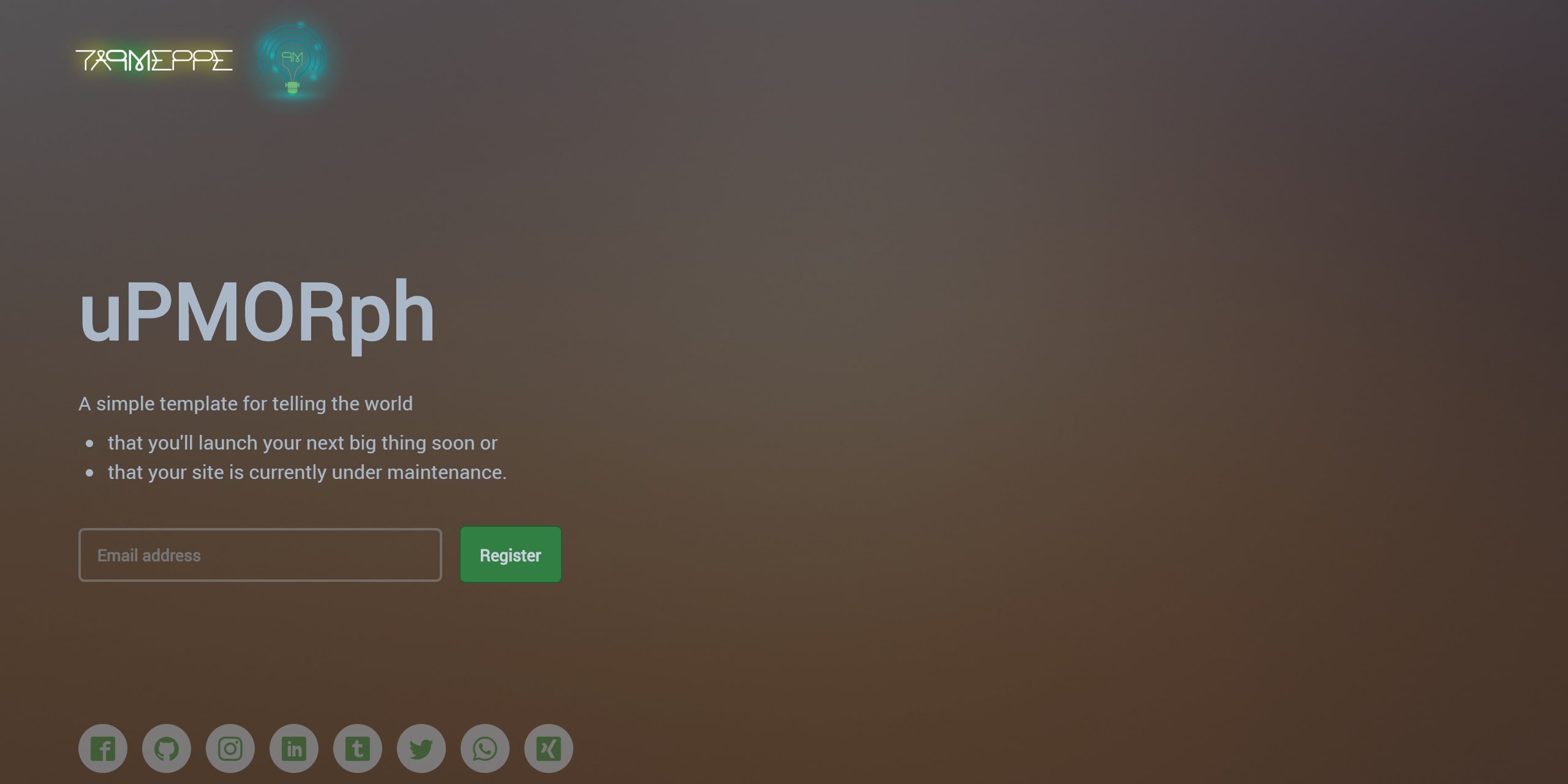 grav-theme-upmorph-online-soon