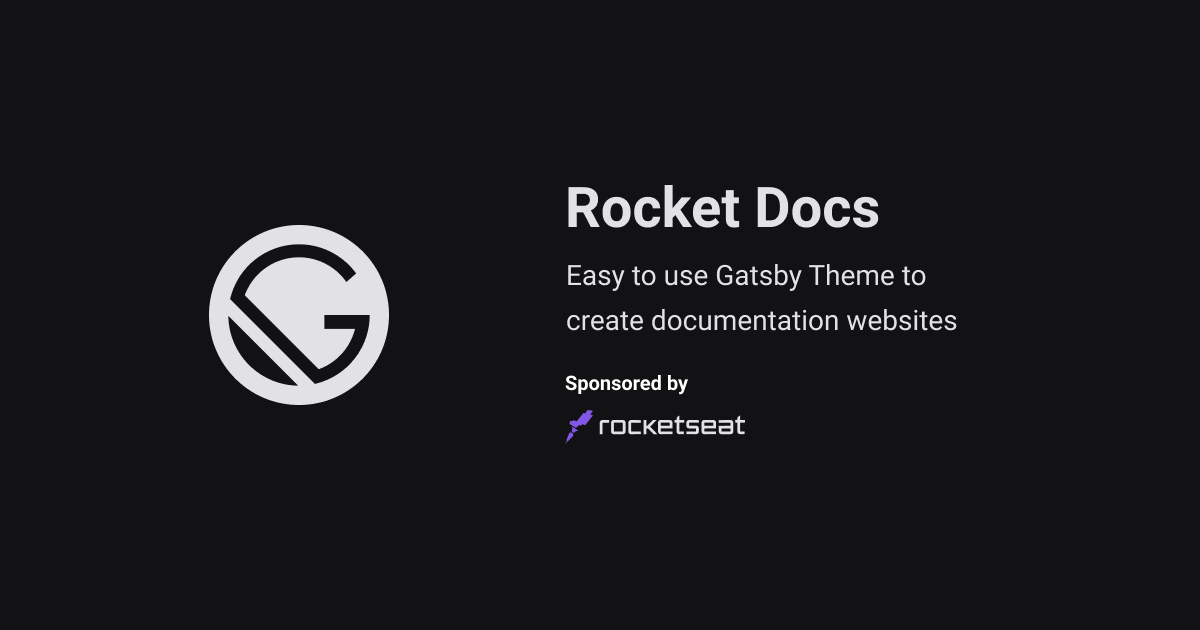 Gatsby-Starter-RocketDocs