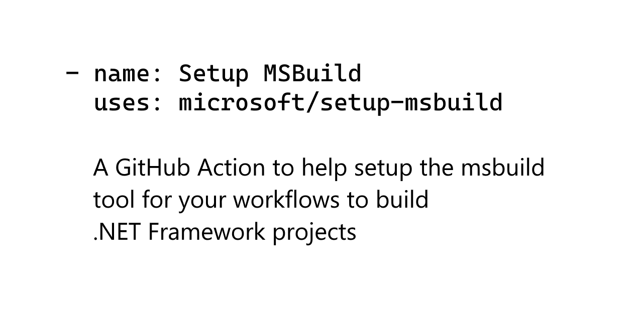 microsoft/setup-msbuild