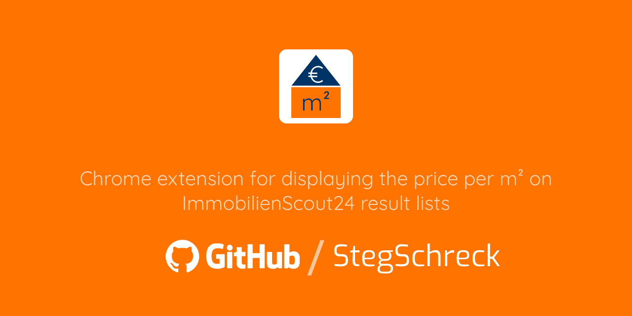 Github Stegschreck Is24 Price Per Area Chrome Extension To Show The Price Per M On The Search Result Pages And Shortlist Of Immobilienscout24