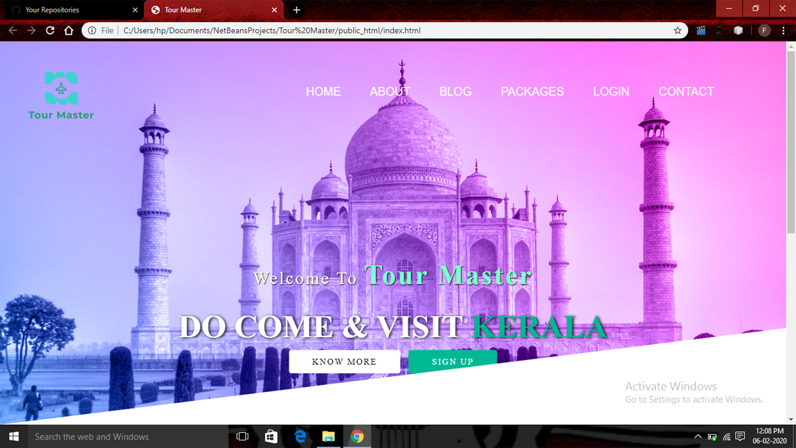 GitHub Faiz743/TourMaster Tour Master is a website where customer