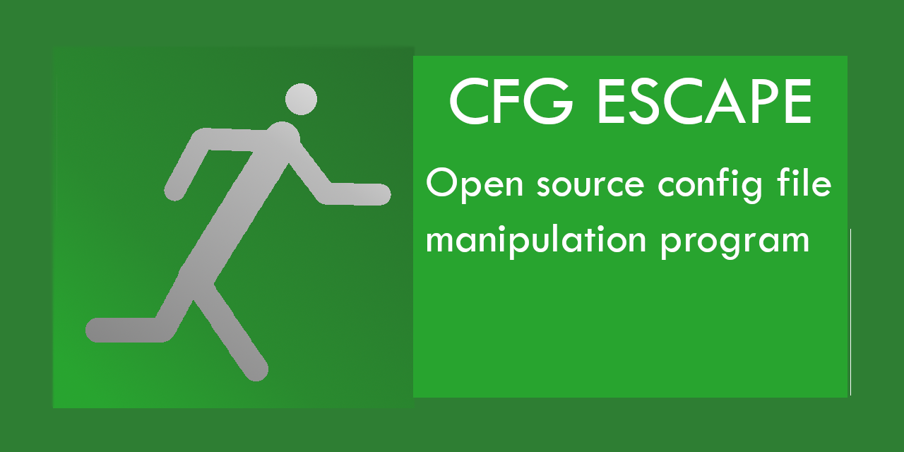 GitHub - LukeOnuke/CFG-Escape: A feature full program for editing cfg files