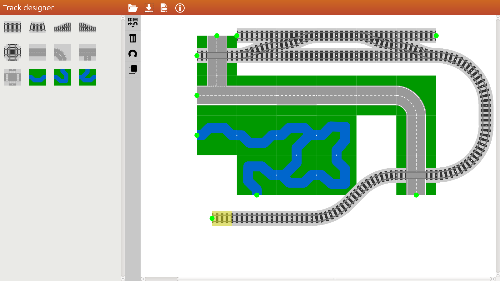 Lego store track builder