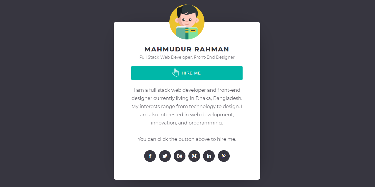 GitHub - mahmud009/simple_portfolio: A portfolio project