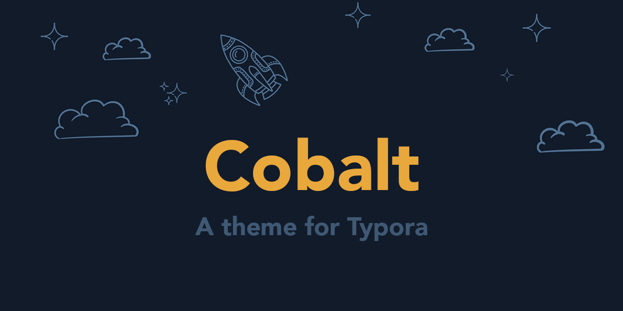 Typora-cobalt-Theme