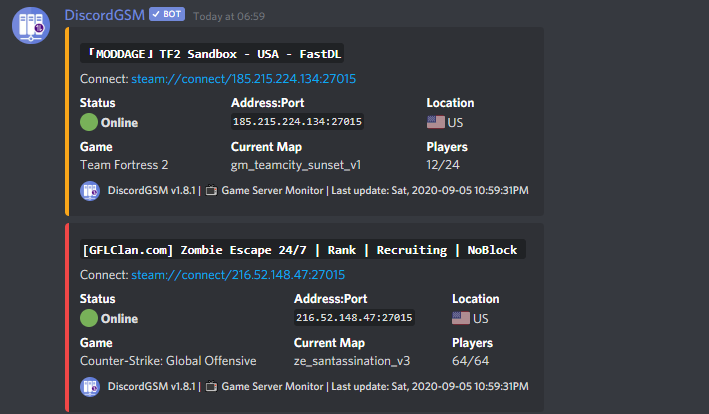 GitHub - DiscordGSM/GameServerMonitor: 📺 A discord bot that