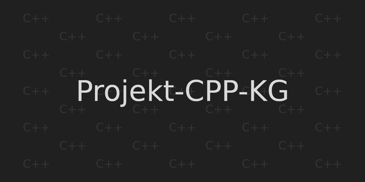 GitHub - Kugger/Projekt-CPP-KG: Project prepared for C++ course. Made ...