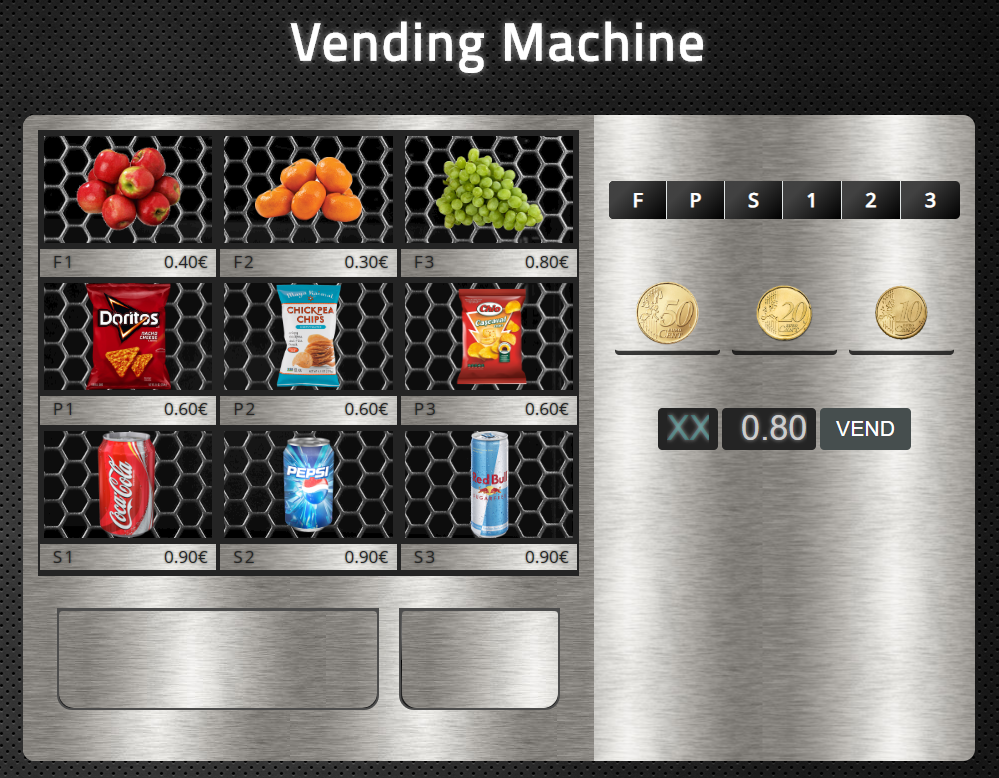 GitHub CosminaP/vendingmachine
