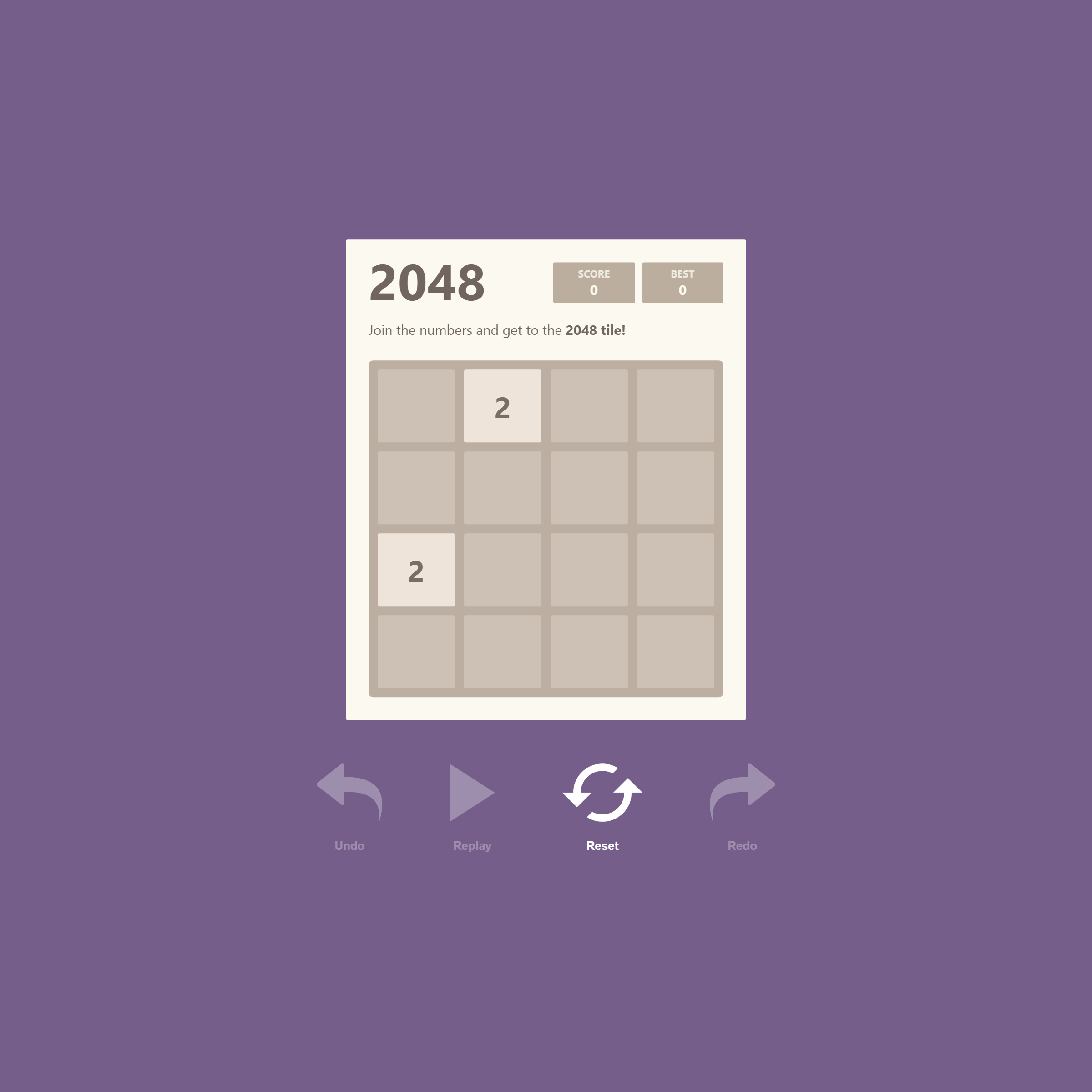 GitHub - ctrleffive/react-2048: 2048 Game Made With React