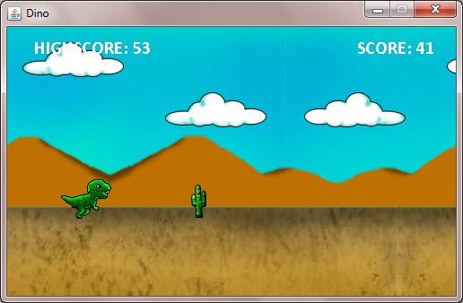 GitHub - RJAmoto/DinosaurGame: Upgraded version of Dinosaur Game from ...