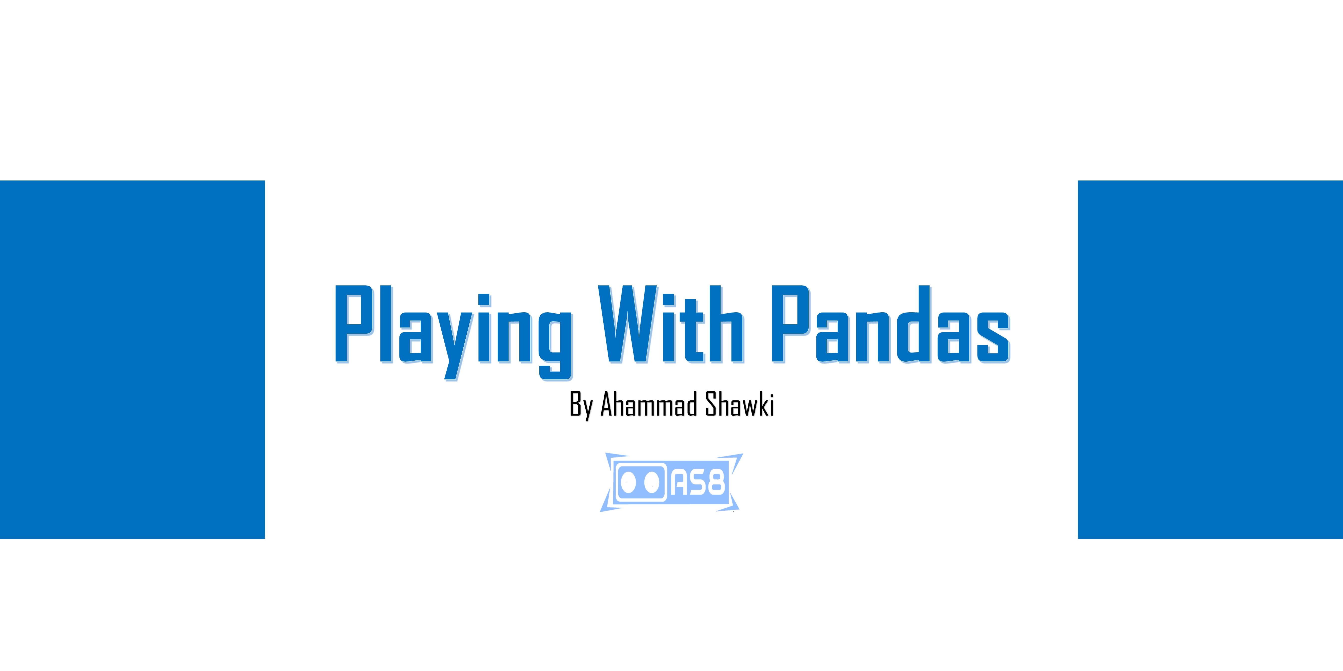 GitHub - ahammadshawki8/Playing-With-Pandas: 🐼 Pandas is one of my ...