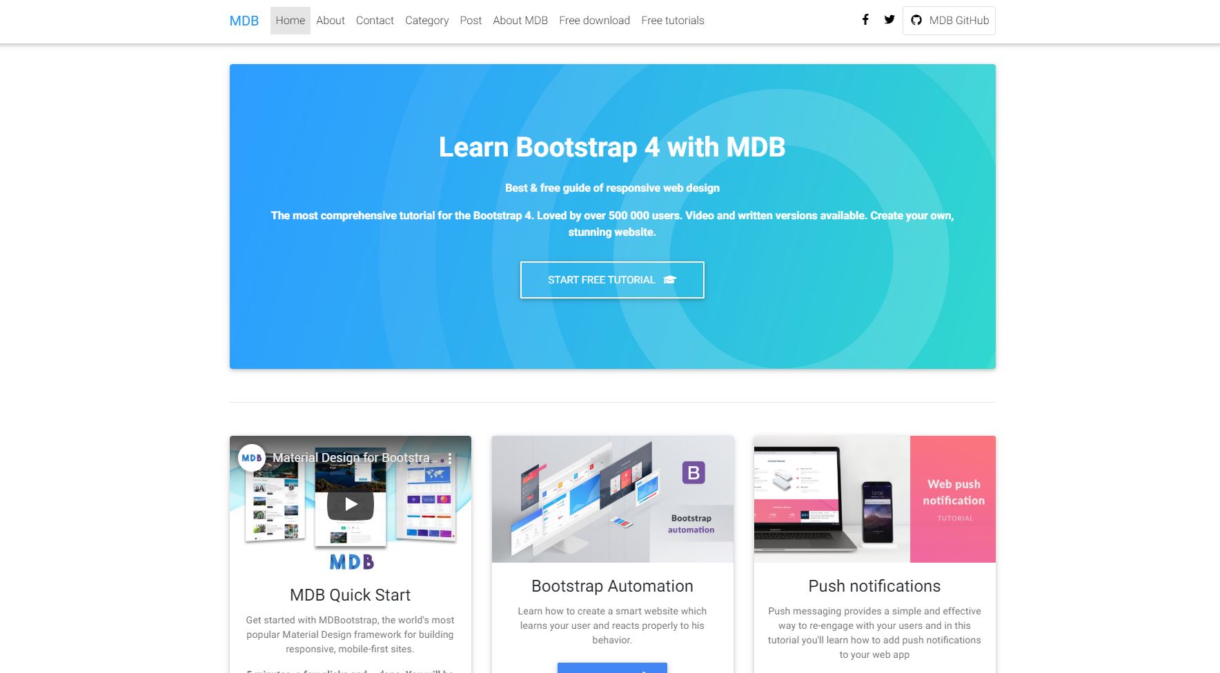 GitHub - InnovoTecnologias/MDBBlog: MDB Blog Template for ASP.NET MVC