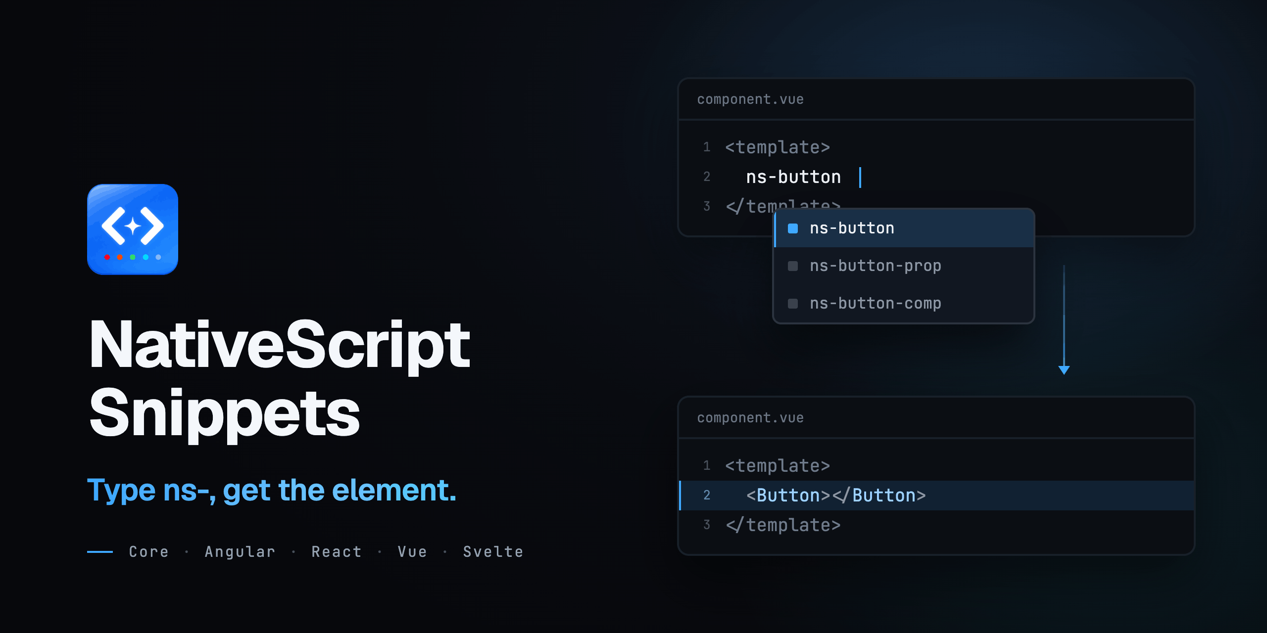 nativescript-snippets