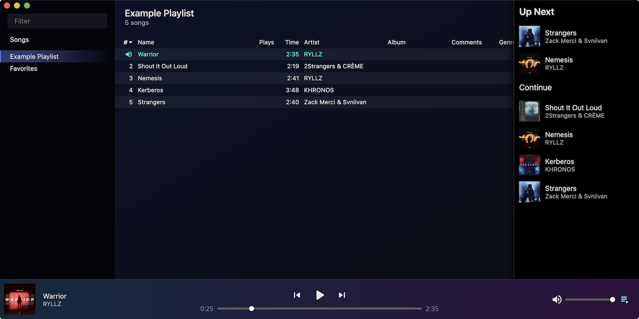 GitHub probablykasper/ferrum Music library app for Mac, Linux and