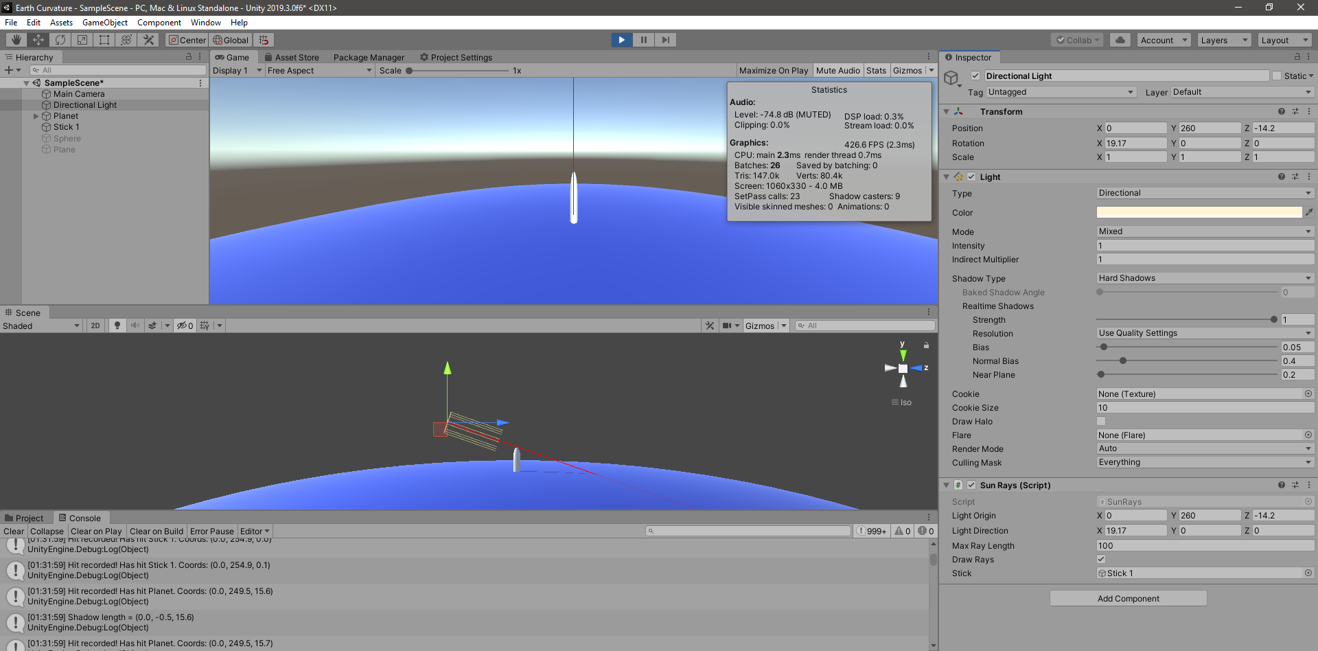 Github Filrod Earth Curvature Calculator Simulation A Quick Project