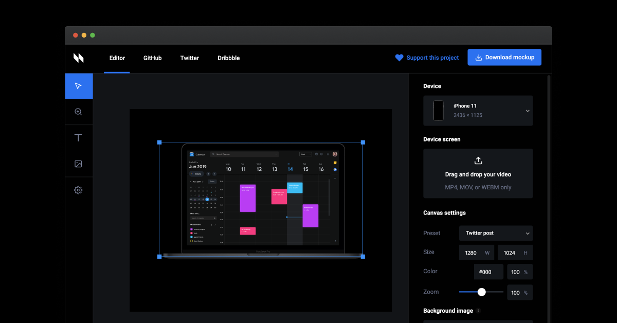 Universal media tool github. Animockup.