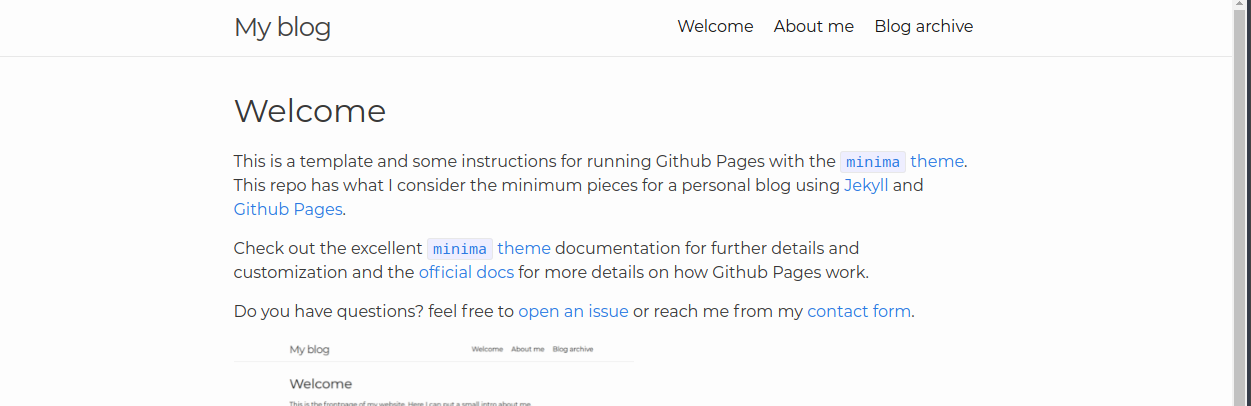 gh-pages-minima-starter