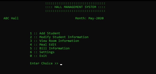 HallManagementSystem