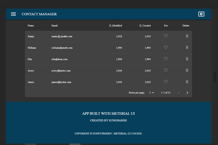 GitHub - Sungharsh/Material-UI-APP: This is a Material-UI, React and ...