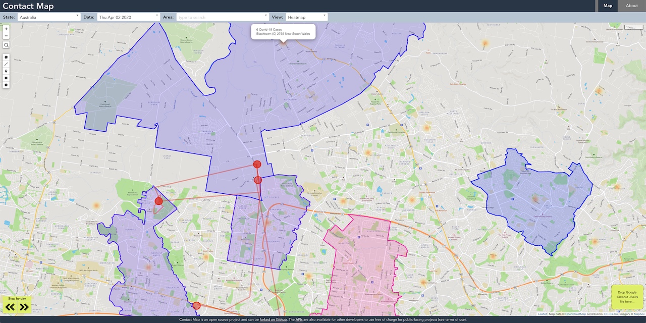 GitHub - guysqr/contact-map: A map-based tool for determining exposure ...