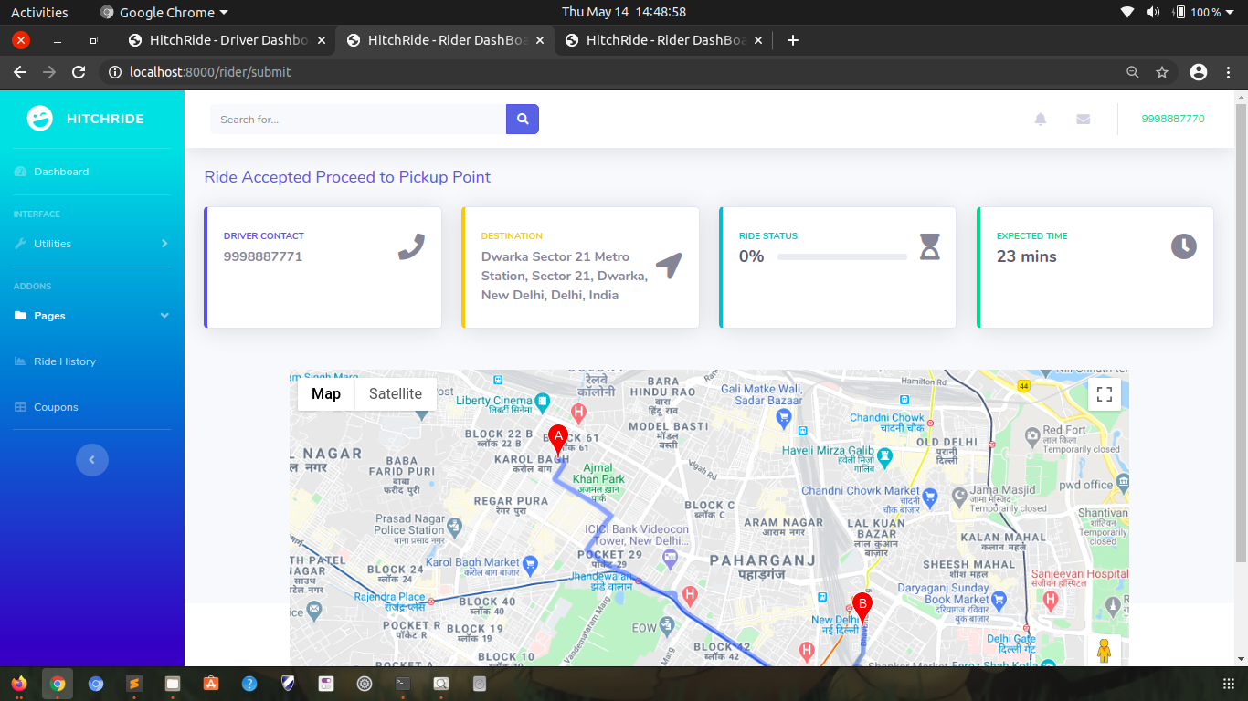 GitHub goel97/CarPoolingManagement  application for Car Pooling Management.