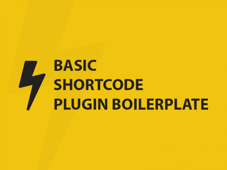 GitHub - ahmadawais/WP-Shortcode-Boilerplate: A standardized, organized ...