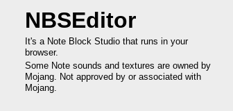 GitHub - TheGreatFoxxy/NBSEditor: It's like a Note Block Studio, but as ...