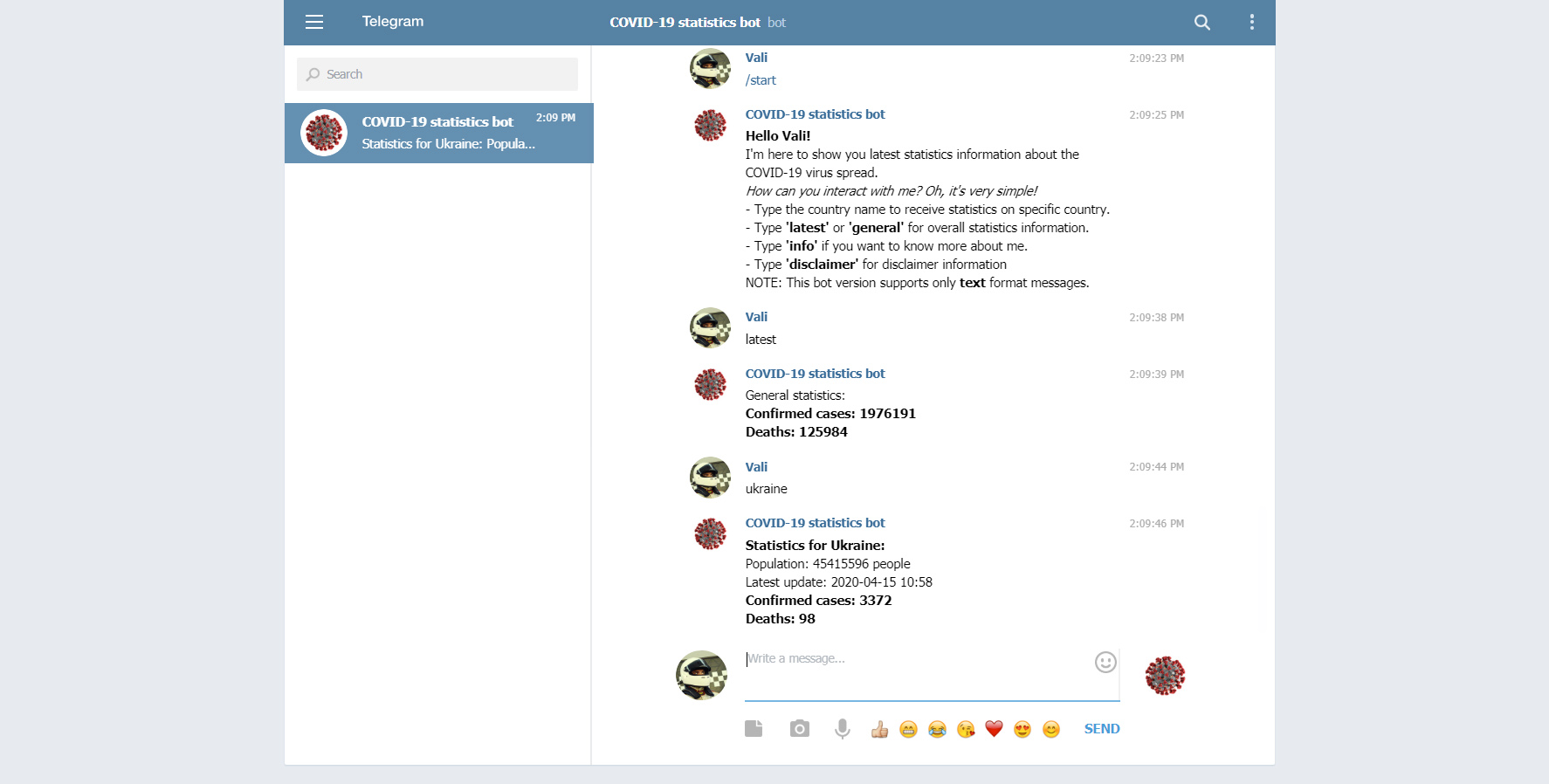 GitHub - valeriybercha/py-covid-telegram-bot: Telegram bot on Python ...