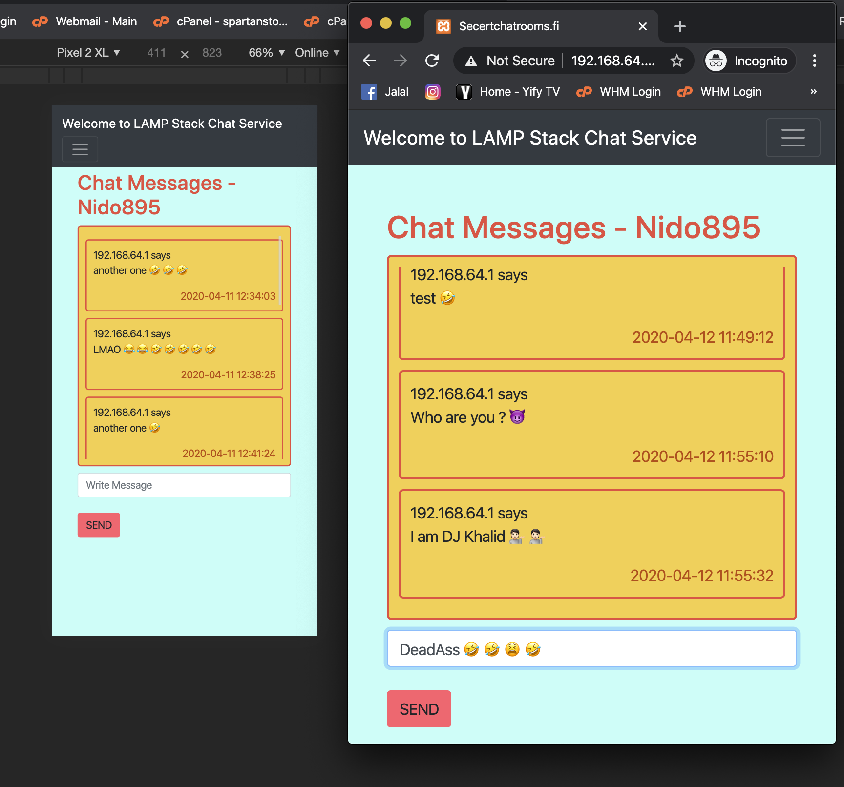 GitHub - Nido89/chatroom: A full stack anonymous chat room app with ...