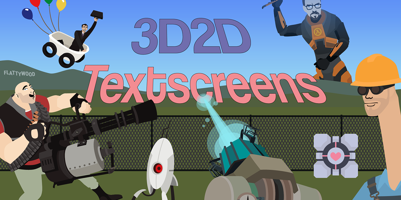 3d2d-textscreens