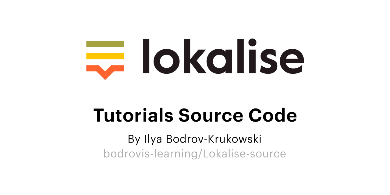 GitHub Bodrovis learning Lokalise source Source Code For My 
