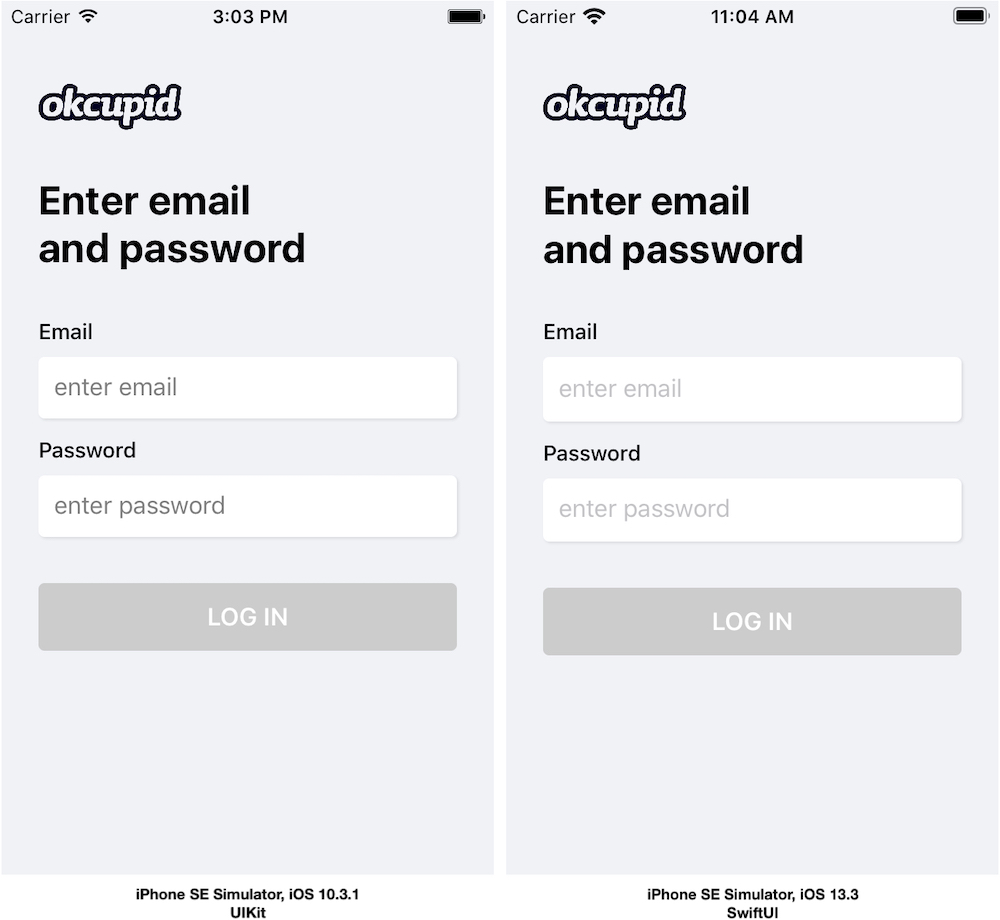GitHub - OkCupid/LoginSample: Explores a gradual approach when ...