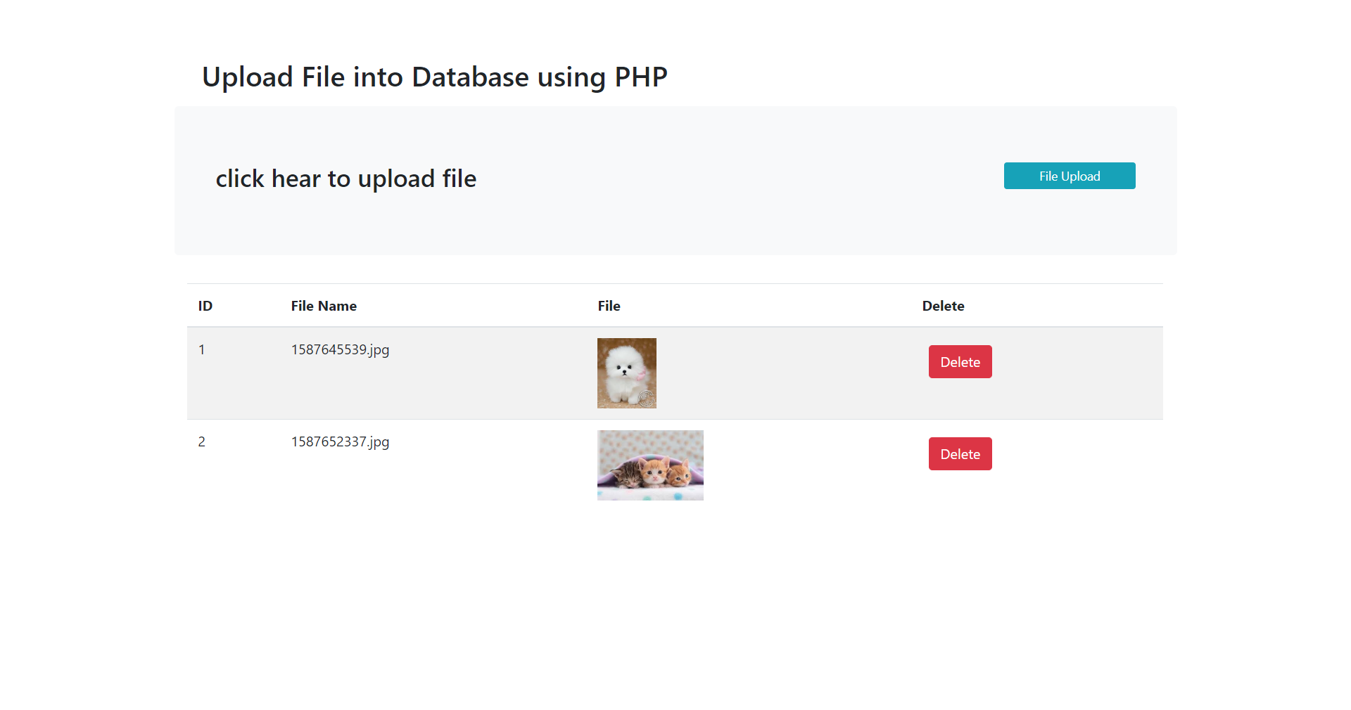 file upload in php github