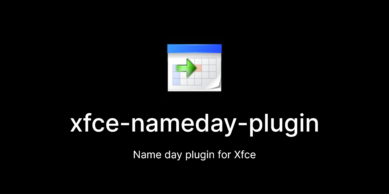 xfce-nameday-plugin