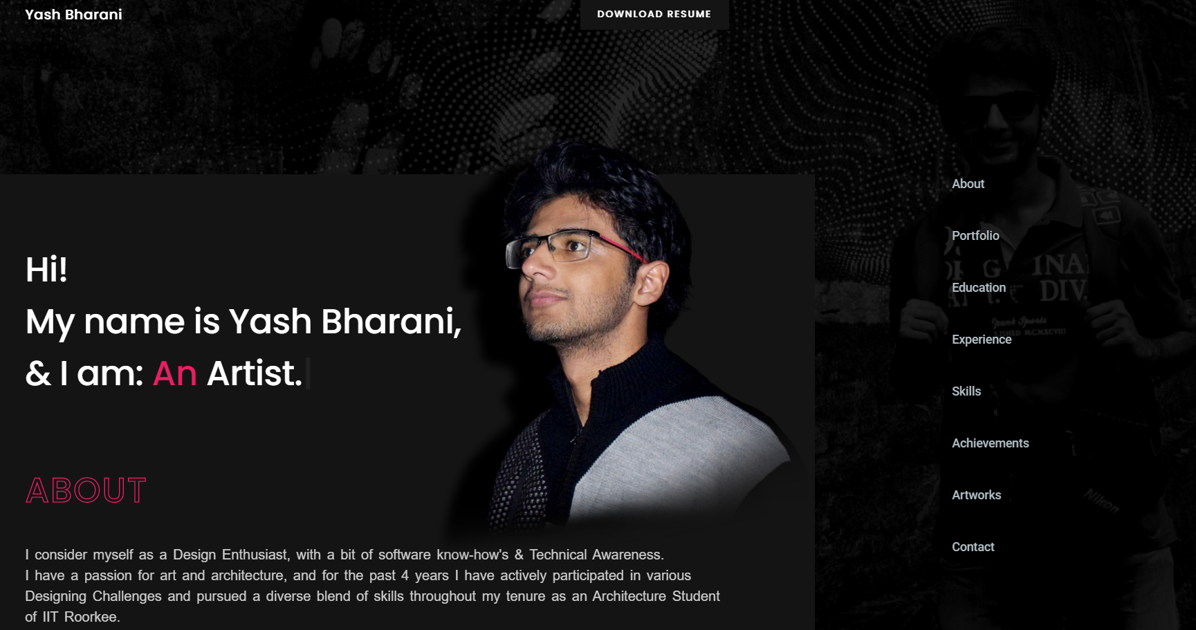 GitHub - yhbharani/Portfolio-Website: My Portfolio website