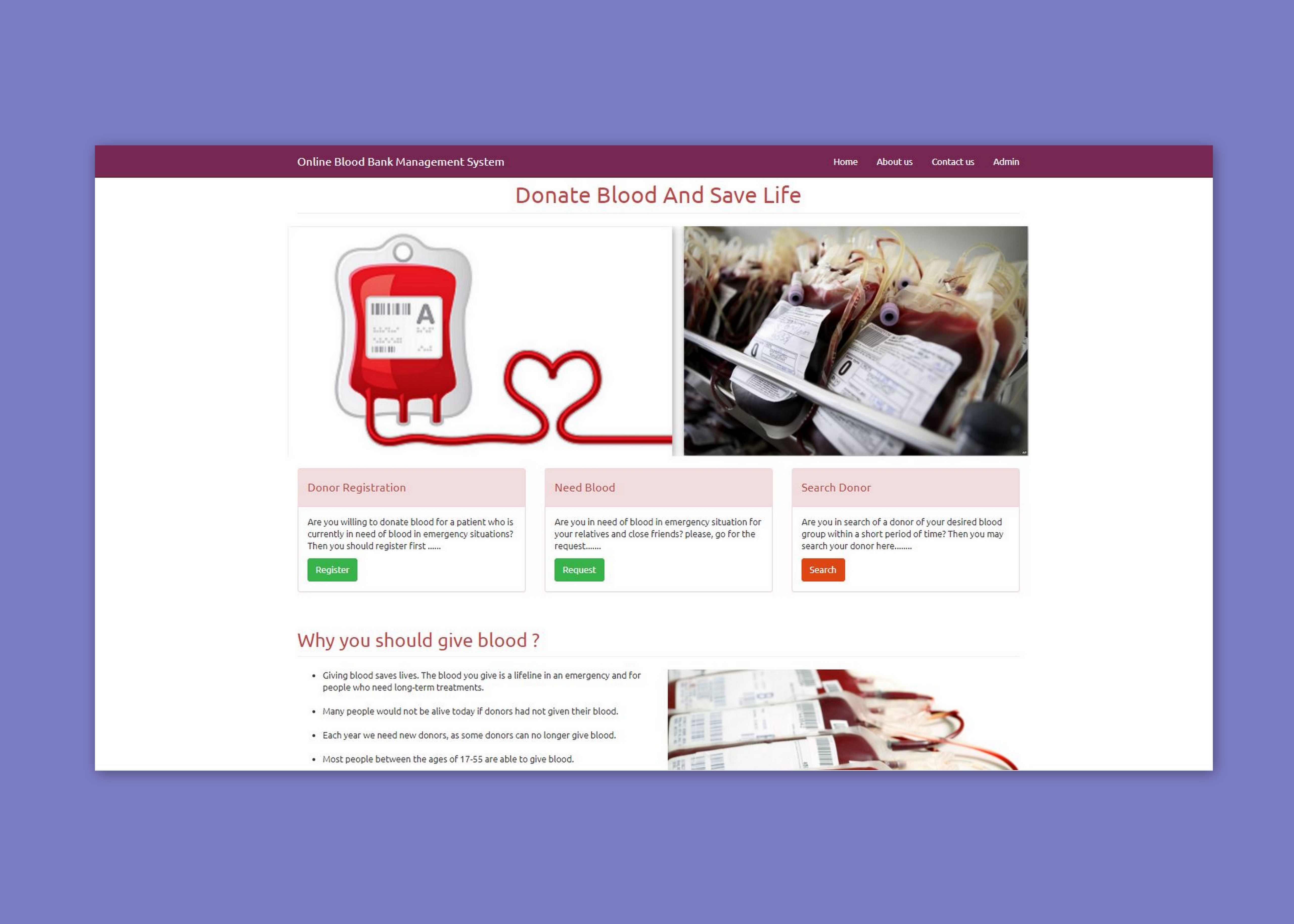 Online-Blood-Bank-Management