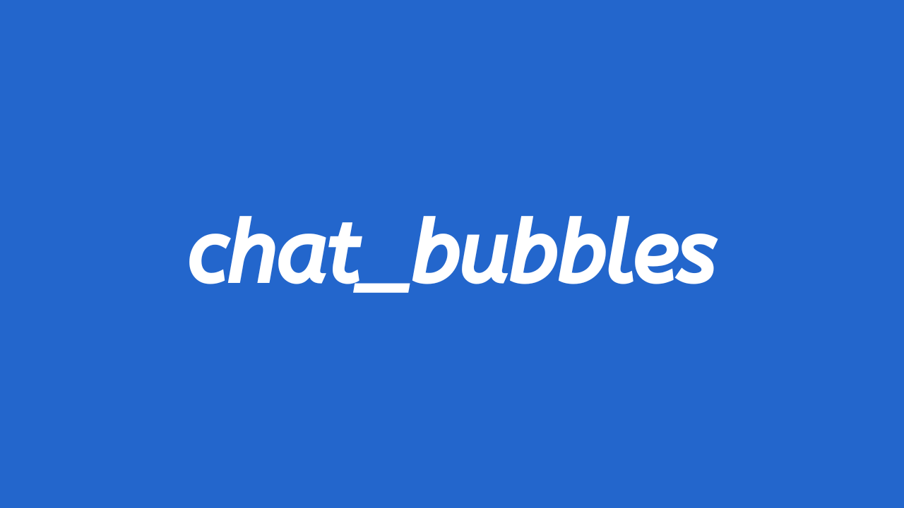 Chat Bubbles (1.12.2)