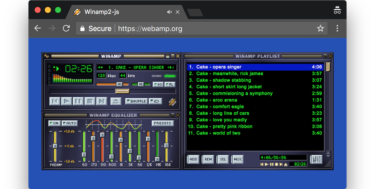 Winamp 3 skins windows 10