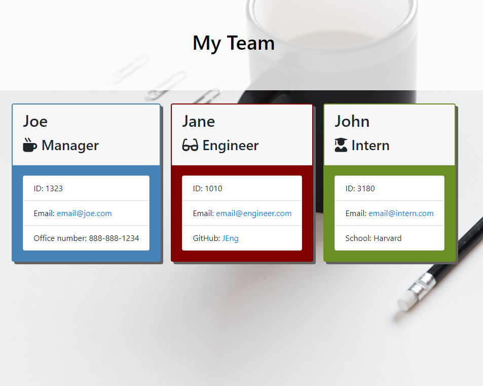 GitHub - AFeese/EmployeeTemplateEngine: A software engineering team ...