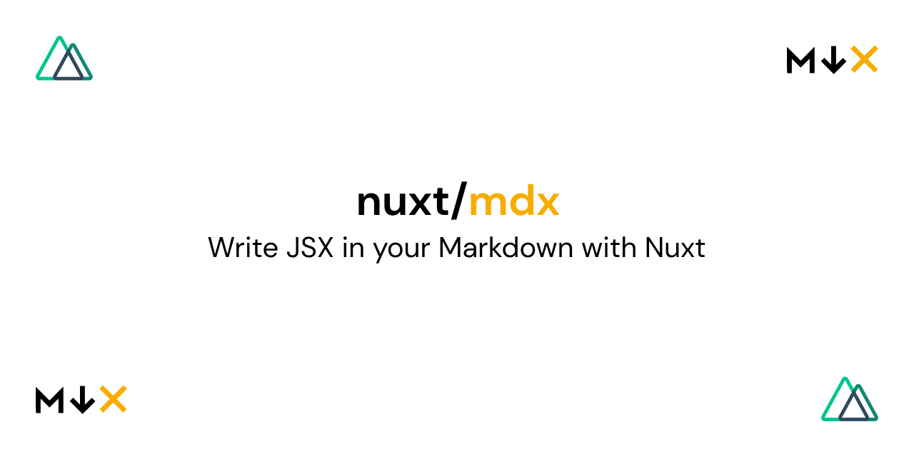 GitHub - nuxt-community/mdx-module: MDX module for Nuxt 2 · GitHub